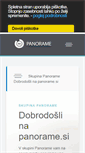 Mobile Screenshot of panorame.si